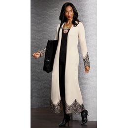Lissa Lace Cardigan, , large