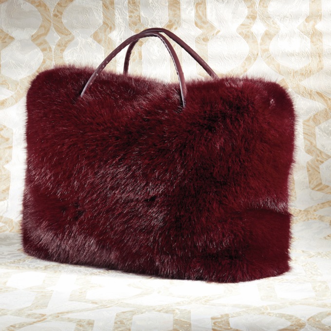 Azalea Wang Roxana Faux Fur Bag, , large