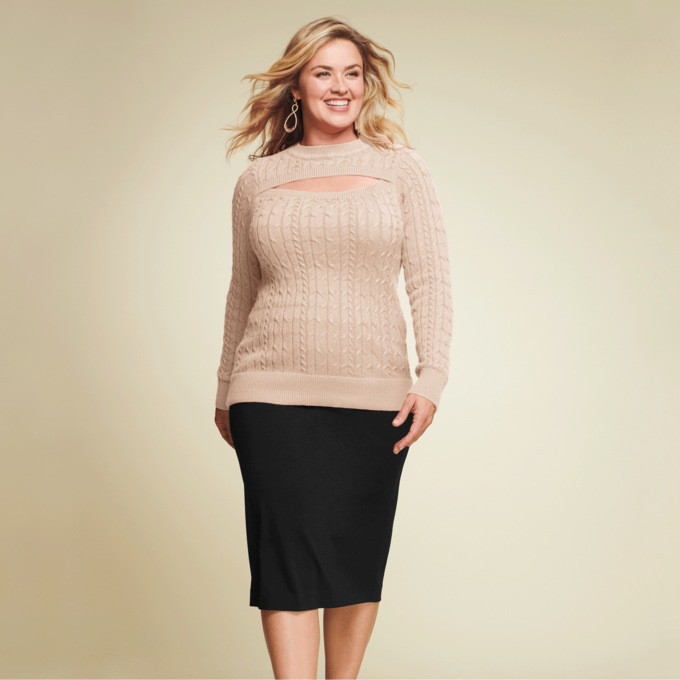 Lex Cable-Knit Sweater, , large