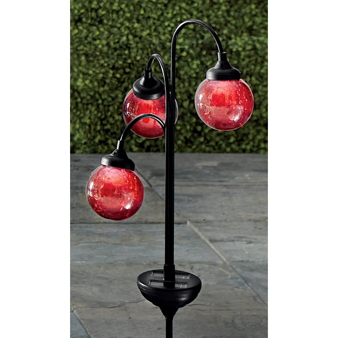 3 Orb Solar Light Stake, , large