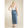 Ava Button Front Denim Skirt, , large