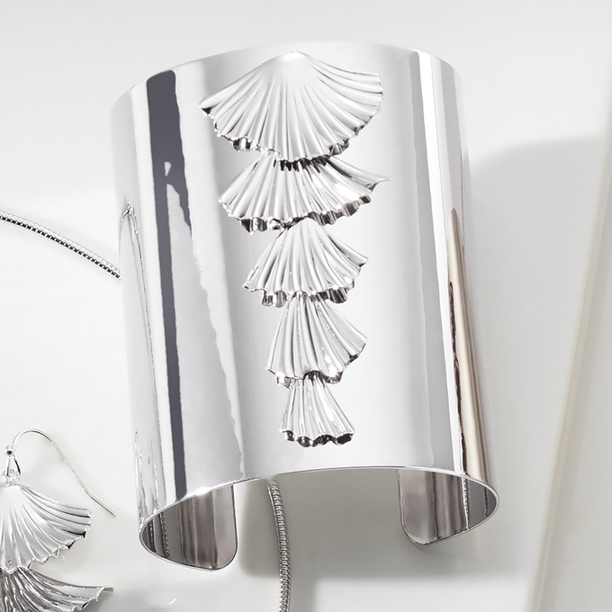 Metal Shell Collection Bracelet, , large