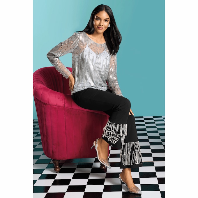 Sutton Sparkle Top, , large