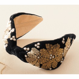 Flower/Seed Bead Headband, , large