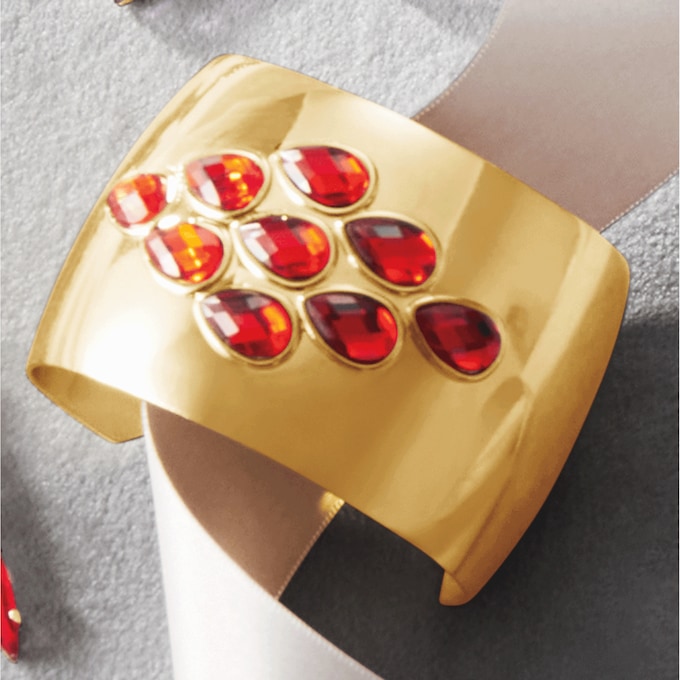 Crystal Pear Cuff, , large