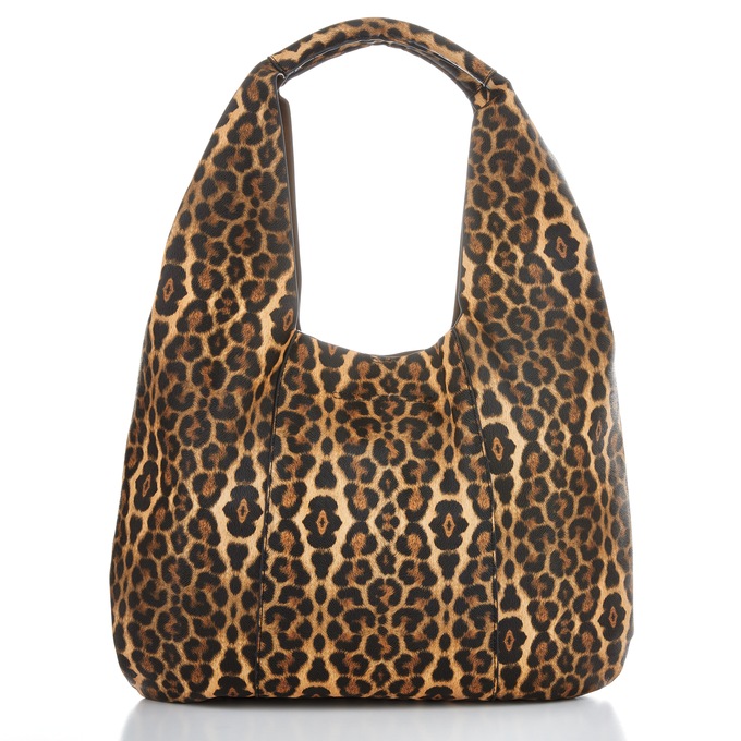 2-Piece Oversized Leopard-Print Hobo Handbag Set for Women, , large