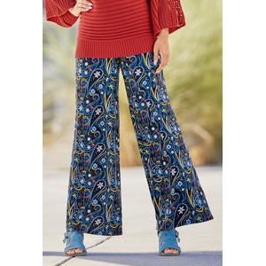 Erika Paisley Printed Pant, , large