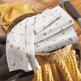 Vibrant Floral Microfiber Sheet Set, , large