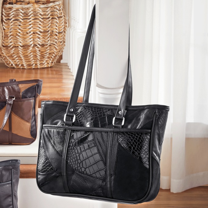 Patched Tote Bag, , large