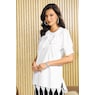 Blake Rhinestone-Bow High-Low Tunic with Shirttail Hem, , large