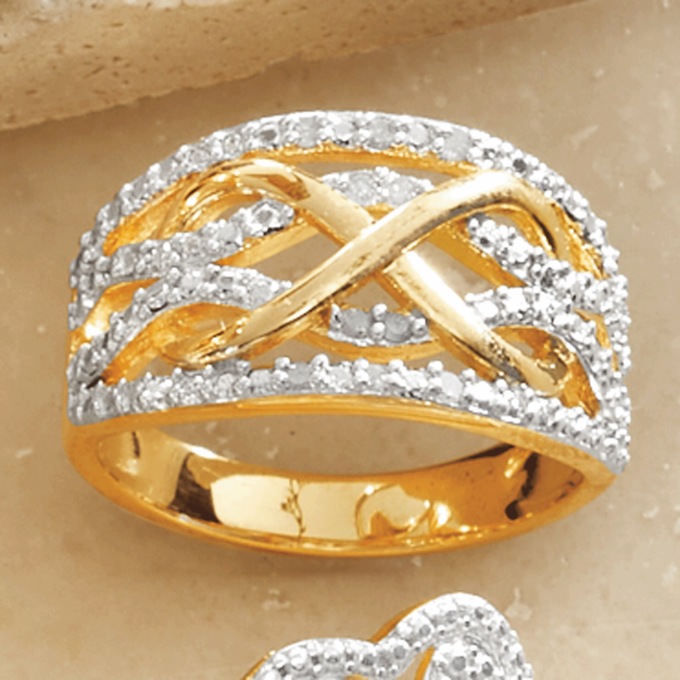 Diamond Eternity Band Ring, , large