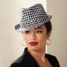 Houndstooth Fedora, , large