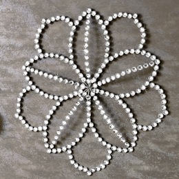 Faux-Crystal Floral Art, , large