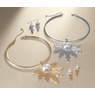 Faux-Pearl Ray Necklace and Earring Set, , large