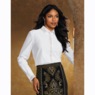 Fancy Button-Down Women's Blouse with Mini Studs, , large