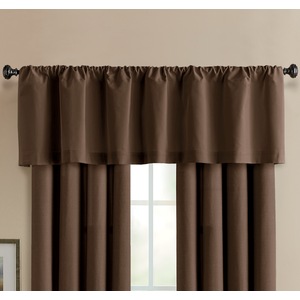 Color Connection Solid Rod Pocket Valance, , large