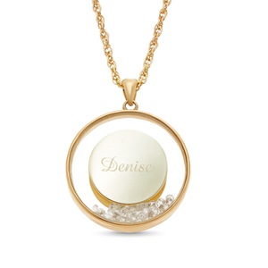 Personalized Cubic Zirconia/Crystal Pendant, , large