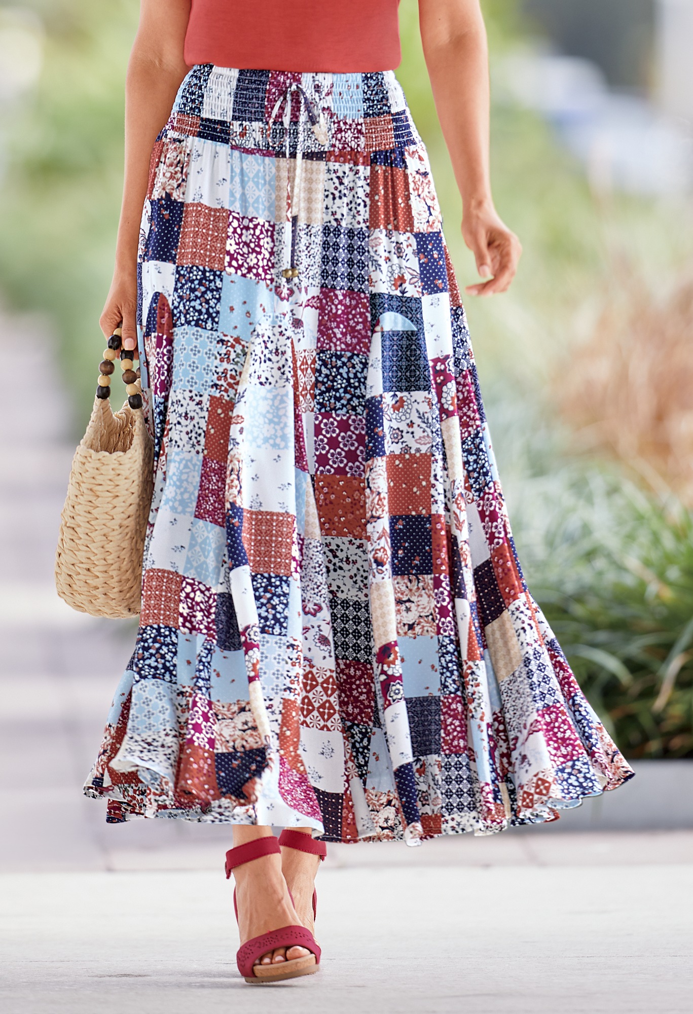 printed skirt