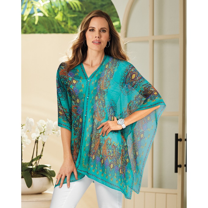 Lovely Two-Way Poncho, , large