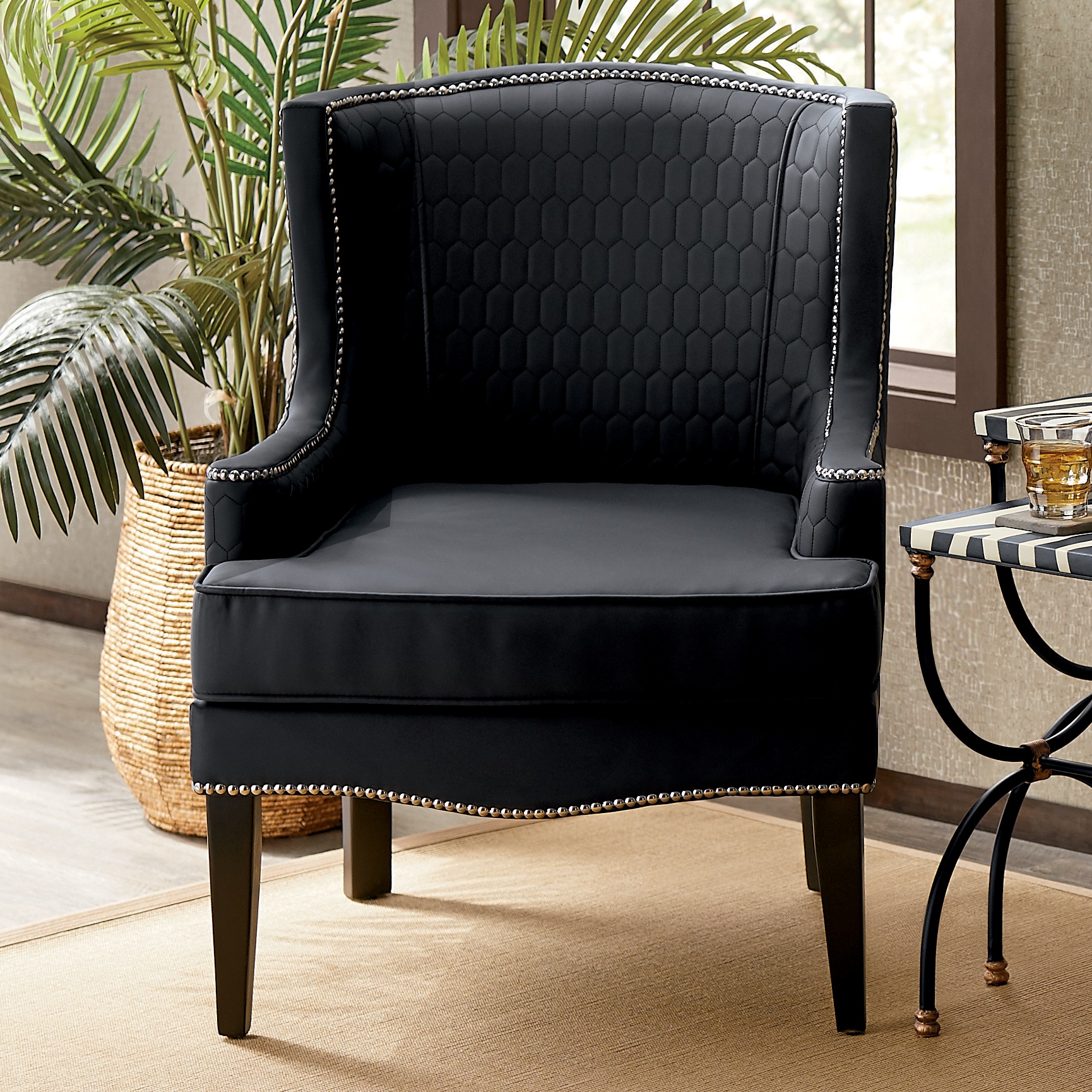 Midnight velvet chairs