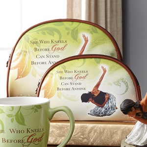 Set of 2 She Who Kneels Cosmetic Bags, , large