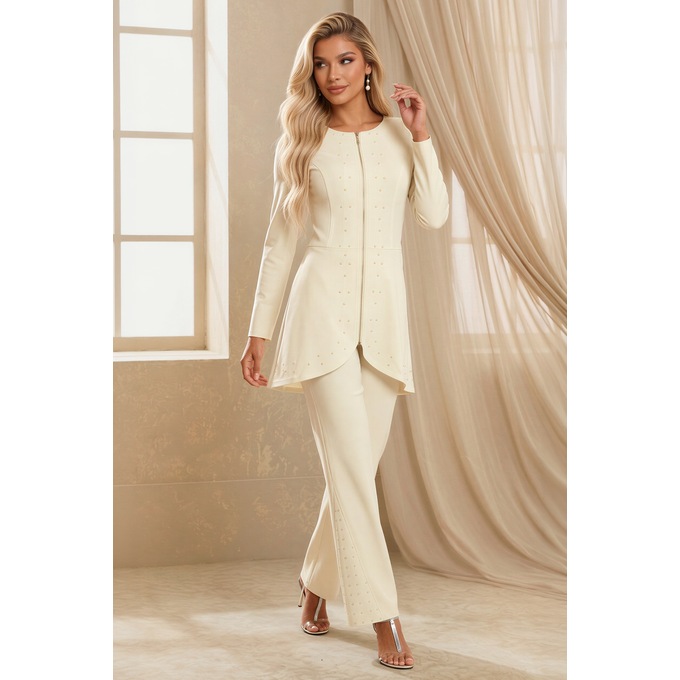 Nikole Embellished Pant Set, , large