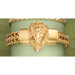 Lion Stainless Steel Bracelet, , large