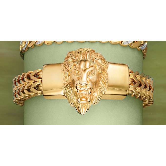 Lion Stainless Steel Bracelet, , large