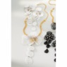3-D Floral Necklace & Earring Set, , large