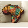 Africa-shaped Accent Pillow, , large