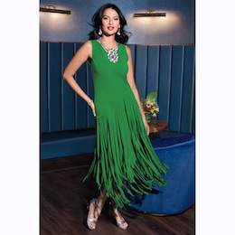 Zala Fringey Maxi Dress, , large