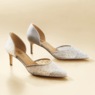 Midnight Velvet Lace-Toe Pump, , large