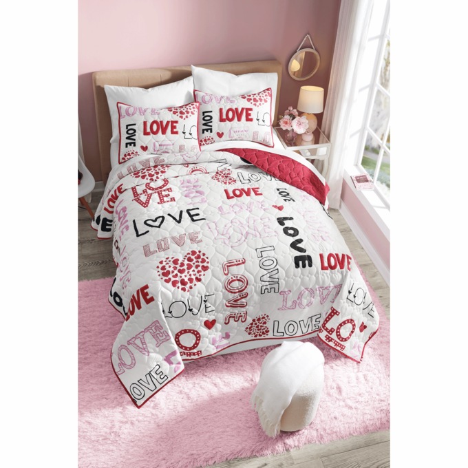 Lots of Love Quilt and Sham, , large