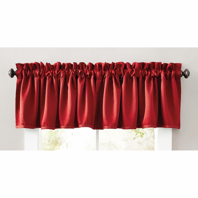 Madison Room-Darkening Light-Filtering Valance, Brick, large