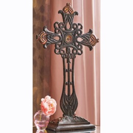 Decorative Tall Standing Cross, , large