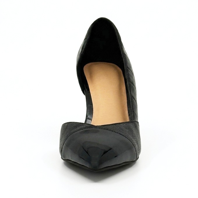 Patent and Croco D'Orsay Pump, , large