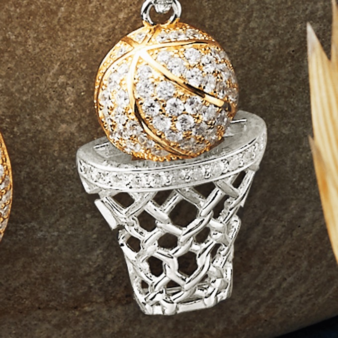 Sports Crystal Pendant, , large