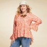 Flora Flutter Blouse, , large