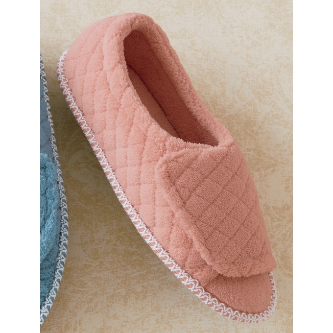 MUK LUKS Micro Chenille Quilt Slide, , large