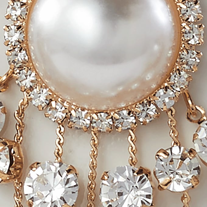 Crystal Fringe Earrings, , large