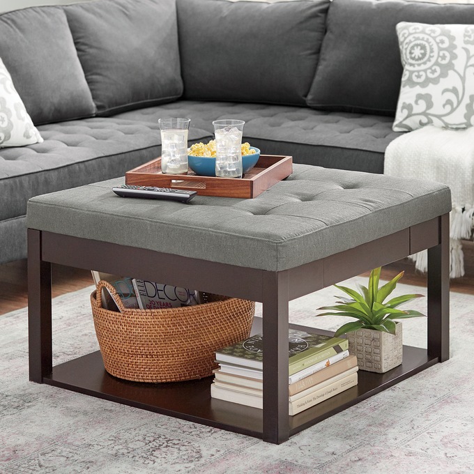 Square Ottoman Coffee Table Midnight Velvet Square Ottoman Coffee Table Midnight Velvet