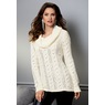 Suzie Sequin Cable Sweater, , large