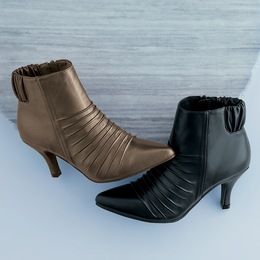 Classique Ruched-Front Bootie, , large