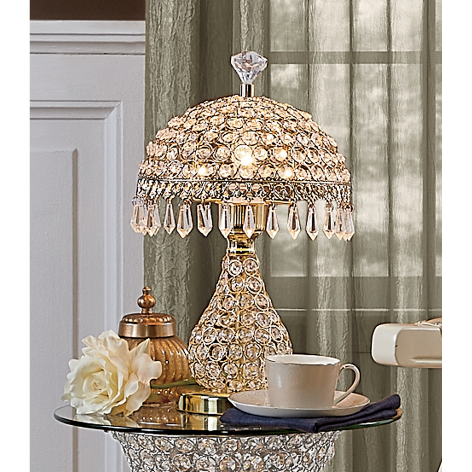 Gold crystal table lamps new arrivals