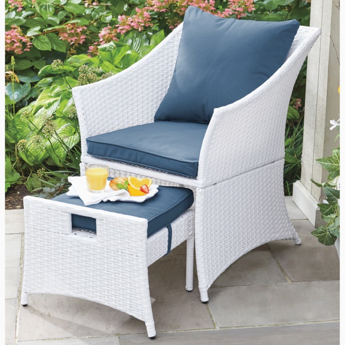 Chair with Ottoman, , large