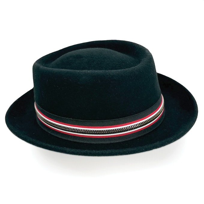 Wool Felt Porkpie Hat, , large