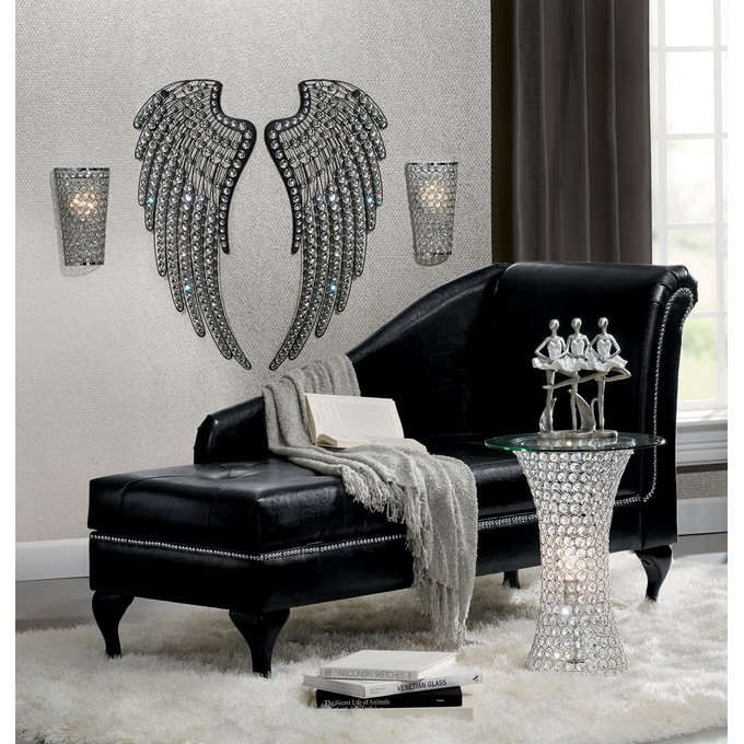 2Piece Jeweled Wings Wall Décor Set Midnight Velvet