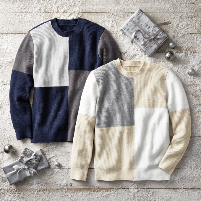 2-Pack Charlie Men's Colorblock Sweater, , large