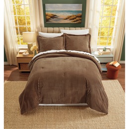 Color Connection Corduroy Down-Alternative Comforter Set, , large