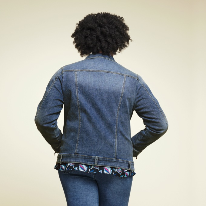 Denim Stretch Jacket, , large
